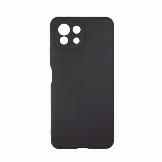 Θήκη Πλάτης Σιλικόνης Soft Back Cover για Xiaomi 11 Lite 5G Χρώμα : Μαυρο