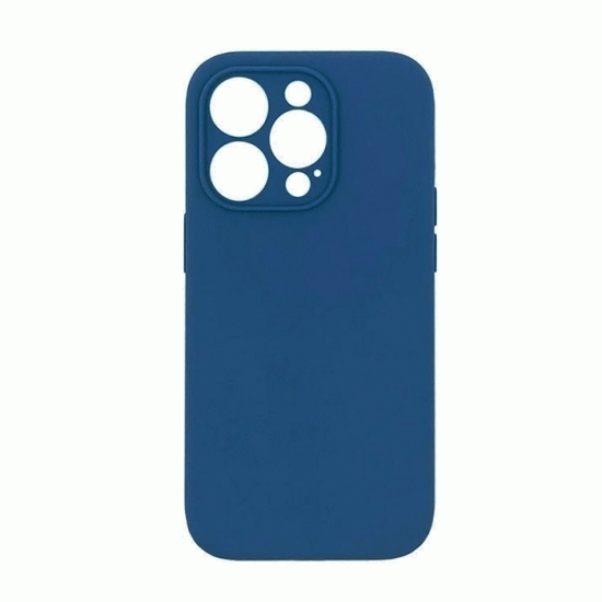 Θήκη Πλάτης Σιλικόνης Soft Back Cover για IPhone 14 Pro - Χρώμα : Σκούρο Μπλε