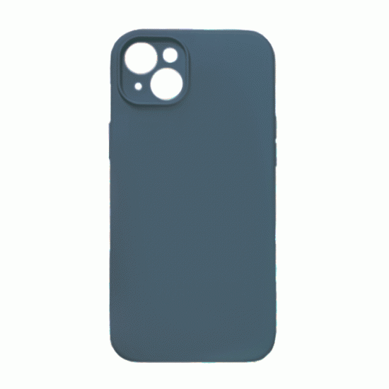 Θήκη Πλάτης Σιλικόνης Soft Back Cover για IPhone 14 Plus - Χρώμα : Σκούρο Μπλε