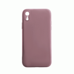 Θήκη Πλάτης Σιλικόνης Soft Back Cover για IPhone XR - Χρώμα : Μωβ
