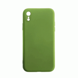 Θήκη Πλάτης Σιλικόνης Soft Back Cover για IPhone XR - Χρώμα : Πράσινο