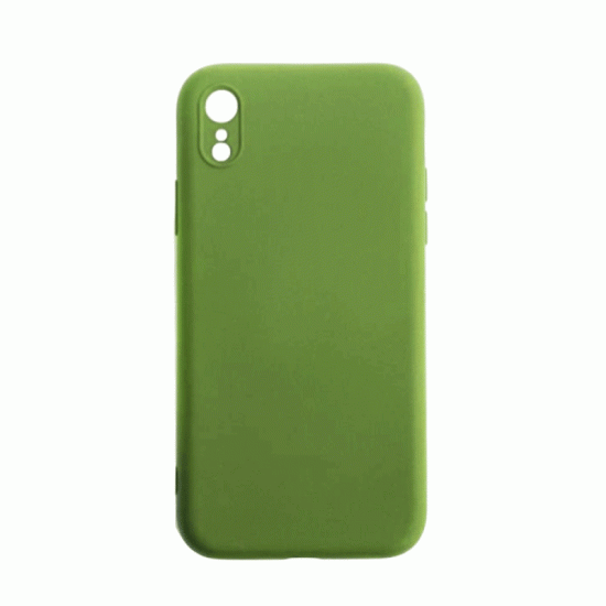 Θήκη Πλάτης Σιλικόνης Soft Back Cover για IPhone XR - Χρώμα : Πράσινο