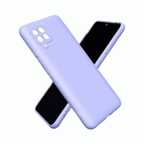 Θήκη Πλάτης Σιλικόνης Soft Back Cover για Samsung A22 4G - Χρώμα : Μωβ