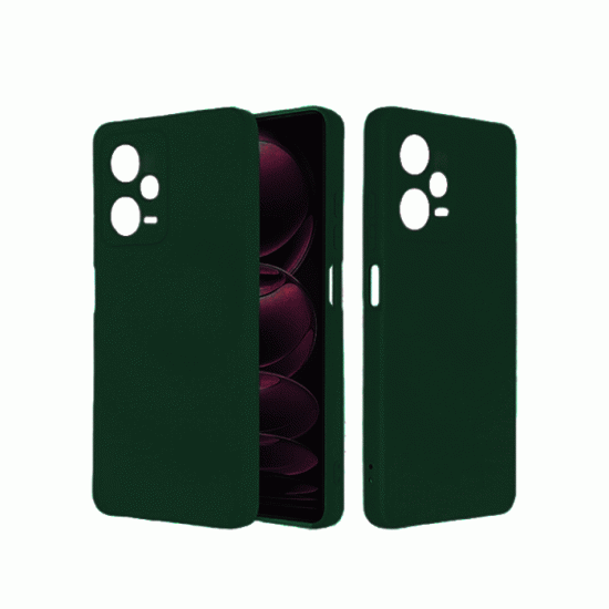 Θήκη Πλάτης Σιλικόνης Soft Back Cover για Xiaomi Poco X5 Χρώμα : Σκούρο Πράσινο