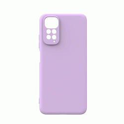 Θήκη Πλάτης Σιλικόνης Soft Back Cover για Xiaomi Redmi Note 11 4G Χρώμα : Μωβ