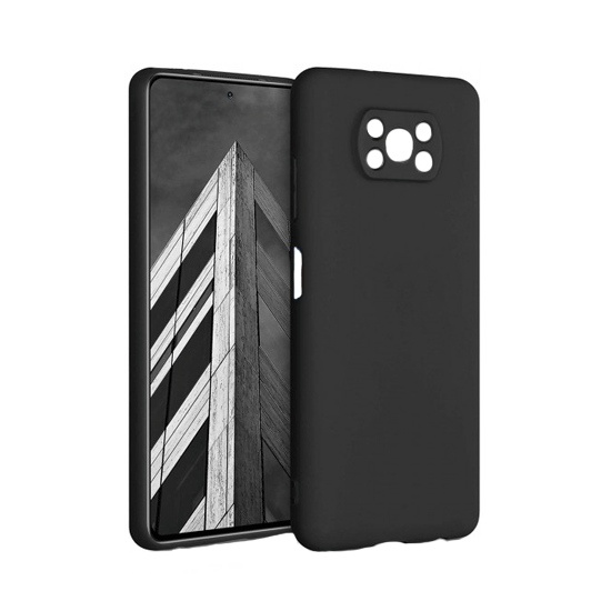Θήκη Πλάτης Σιλικόνης TPU Back Cover για Xiaomi Poco X3 - Χρώμα : Μαυρο