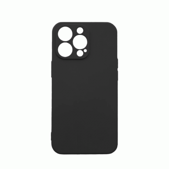 Θήκη Πλάτης Σιλικόνης Soft Back Cover για IPhone 12 Pro Max - Χρώμα : Μαυρο
