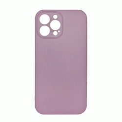 Θήκη Πλάτης Σιλικόνης Soft Back Cover για IPhone 13 Pro Max - Χρώμα : Μωβ