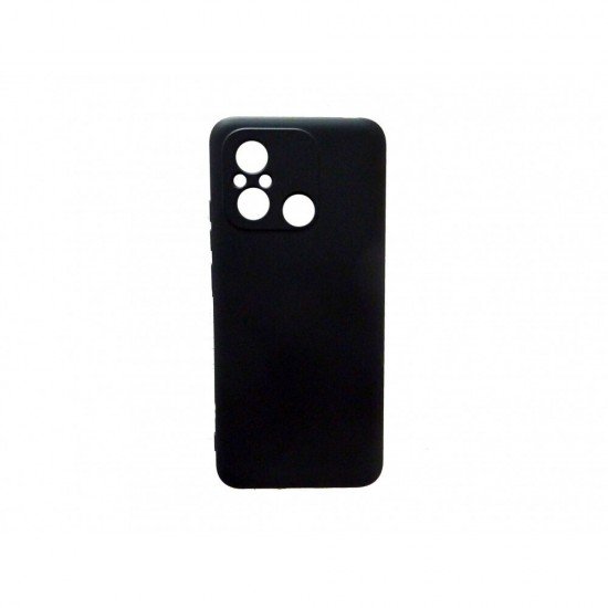 Θήκη Πλάτης Σιλικόνης Soft Back Cover για Xiaomi Redmi 12C Χρώμα : Μαυρο