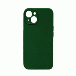 Θήκη Πλάτης Σιλικόνης Soft Back Cover για IPhone 14 - Χρώμα : Σκούρο Πράσινο