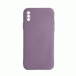 Θήκη Πλάτης Σιλικόνης Soft Back Cover για IPhone X / Xs - Χρώμα : Μωβ