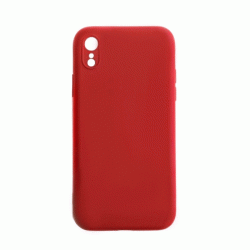 Θήκη Πλάτης Σιλικόνης Soft Back Cover για IPhone XR - Χρώμα : Κόκκινο