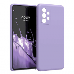Θήκη Πλάτης Σιλικόνης Soft Back Cover για Samsung A13 4G - Χρώμα : Μωβ