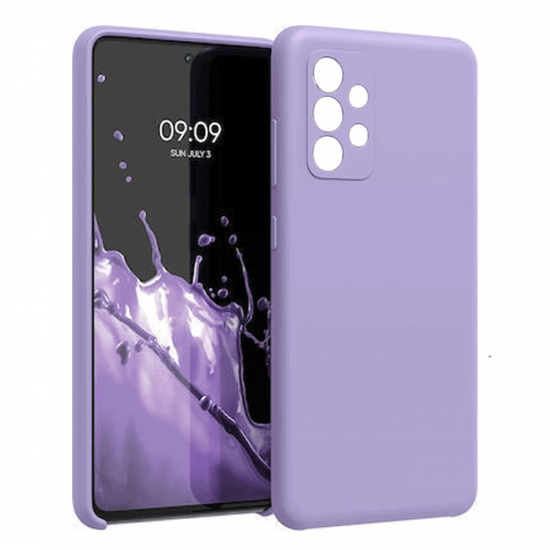 Θήκη Πλάτης Σιλικόνης Soft Back Cover για Samsung A13 4G - Χρώμα : Μωβ