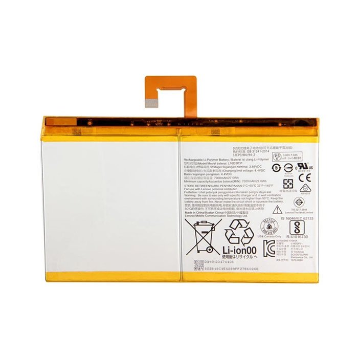 Compatible Battery L20D2P31 For Lenovo Pad Pro 11 TB-J706F High Quality - 8400mAh