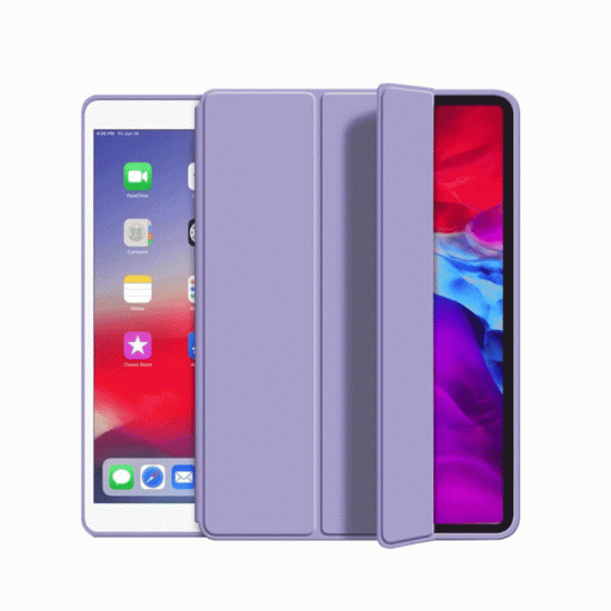 Θήκη Slim PD Smart Tri-Fold Cover HQ Με Pen Case για TAB S7/S8/S9 11 - Χρώμα: Μωβ