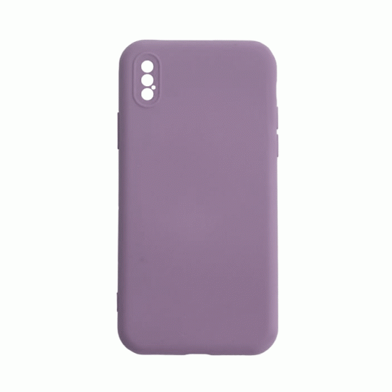 Θήκη Πλάτης Σιλικόνης Soft Back Cover για IPhone XS Max - Χρώμα : Μωβ