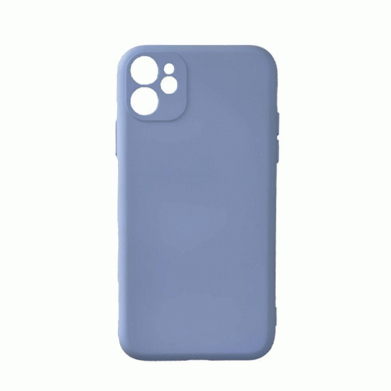 Θήκη Πλάτης Σιλικόνης Soft Back Cover για IPhone 11 - Χρώμα : Μωβ