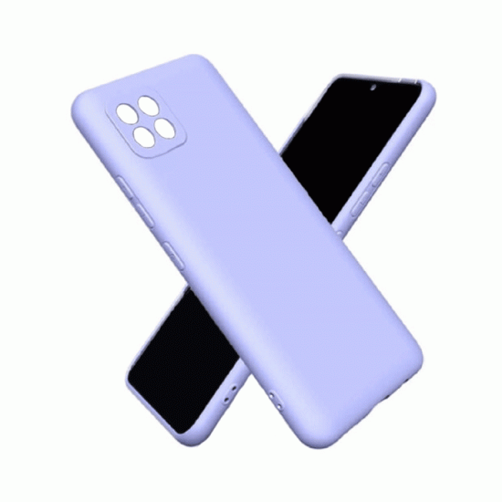 Θήκη Πλάτης Σιλικόνης Soft Back Cover για Samsung A22 5G - Χρώμα : Μωβ