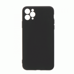 Θήκη Πλάτης Σιλικόνης Soft Back Cover για IPhone 11 Pro Max - Χρώμα : Μαυρο