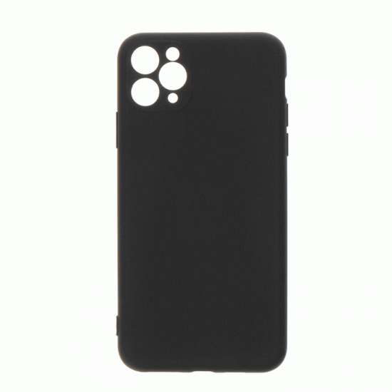 Θήκη Πλάτης Σιλικόνης Soft Back Cover για IPhone 11 Pro Max - Χρώμα : Μαυρο