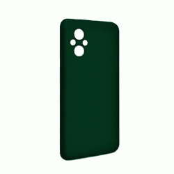 Θήκη Πλάτης Σιλικόνης Soft Back Cover για Xiaomi Poco M5 Χρώμα : Σκούρο Πράσινο
