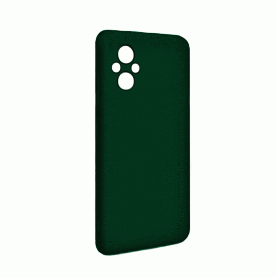 Θήκη Πλάτης Σιλικόνης Soft Back Cover για Xiaomi Poco M5 Χρώμα : Σκούρο Πράσινο