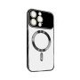 Magsafe Back Cover Wireless Charging With Camera Lens For Iphone 14   - Color : Black