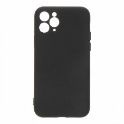 Θήκη Πλάτης Σιλικόνης Soft Back Cover για IPhone 11 Pro - Χρώμα : Μαυρο