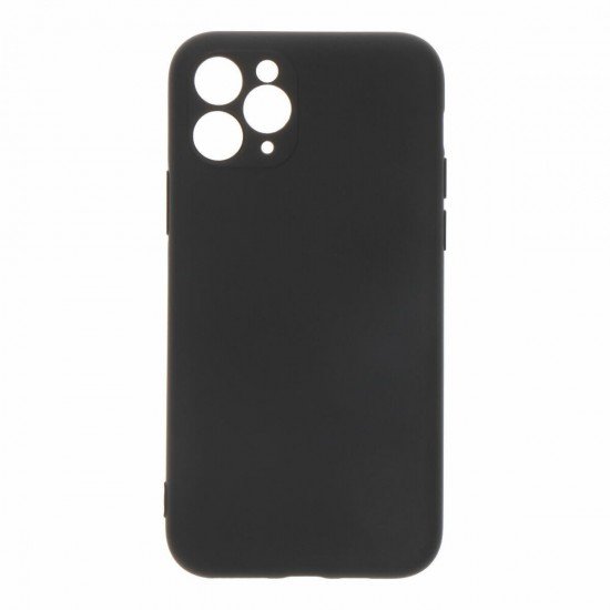 Θήκη Πλάτης Σιλικόνης Soft Back Cover για IPhone 11 Pro - Χρώμα : Μαυρο