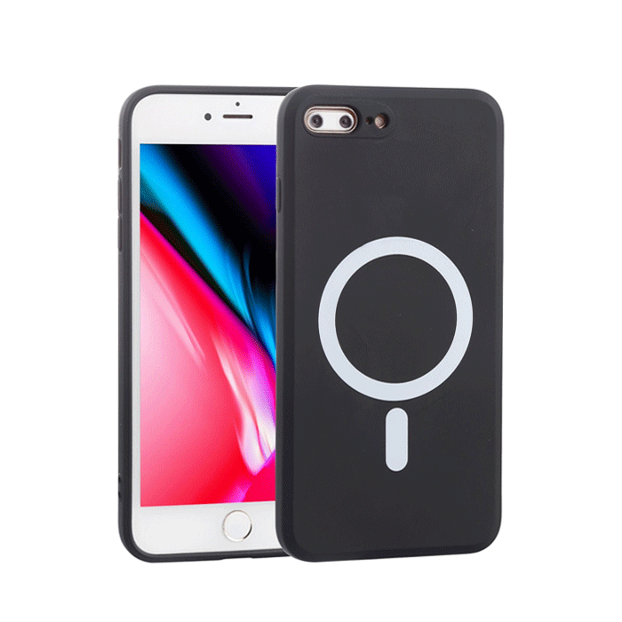 Magsafe Back Cover HQ For Iphone 7 Plus/ 8 Plus - Color : Black