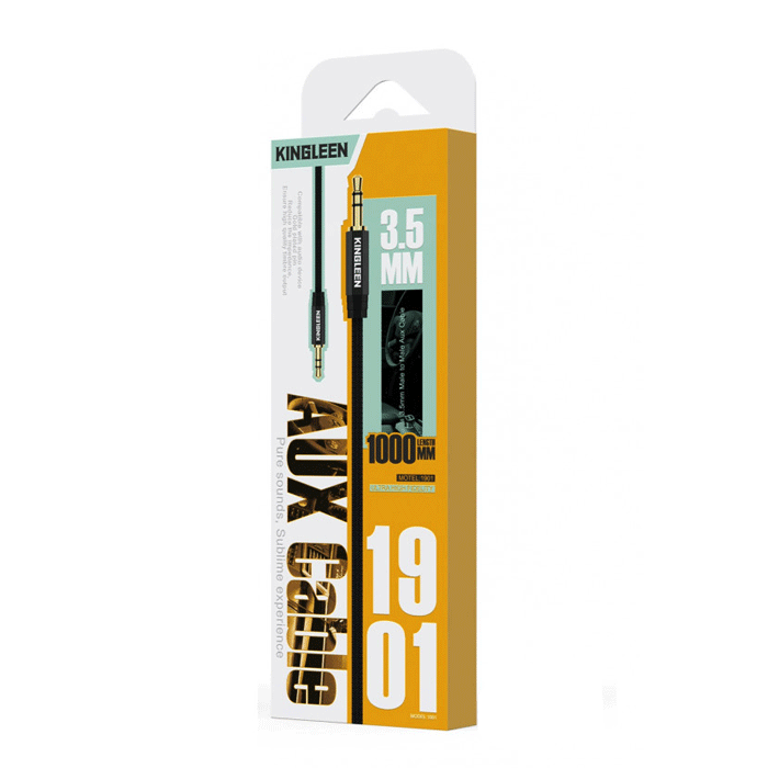 Kingleen 1901 AUX 3.5mm To AUX 3.5mm Cable - Color: Black  