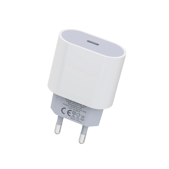 PZX P43 Mobile Charger PD 20W With 1 Type-C Port - Color: White