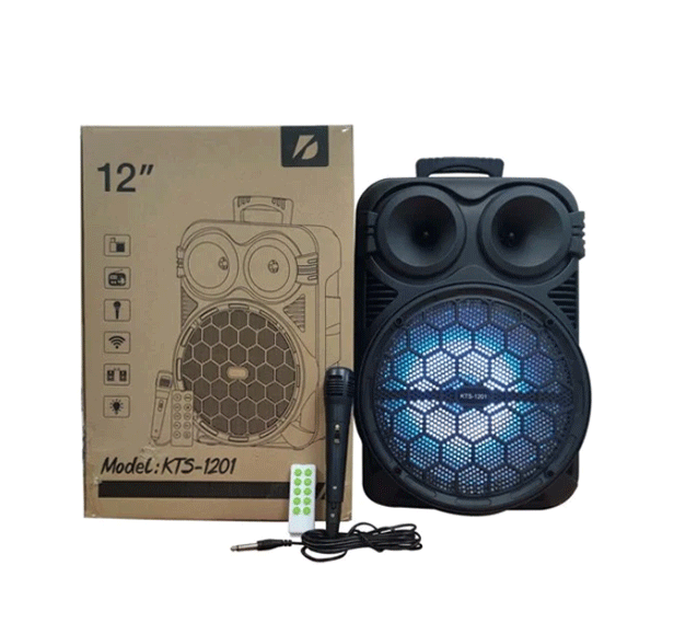 Wireless Speaker KTS-1201s Bluetooth RGB Color : Black