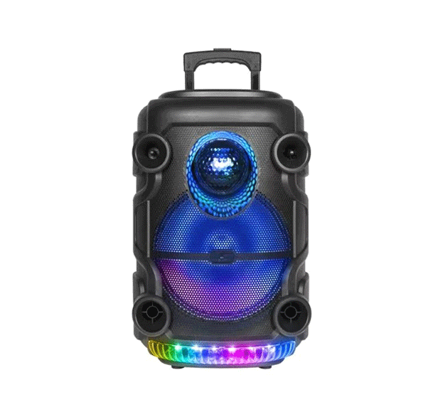 Wireless Speaker KTS-1519 Bluetooth RGB Color : Black