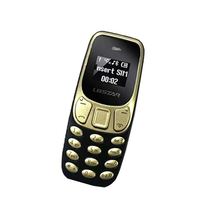 L8STAR BM10 Mini Quad Band Unlocked Phone With Greek Menu - Color : Black-Gold