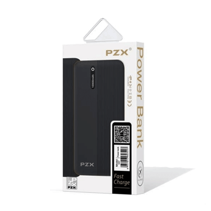 PZX V07 Power Bank With 2 USB-A Ports 10000Mah - Color: Black