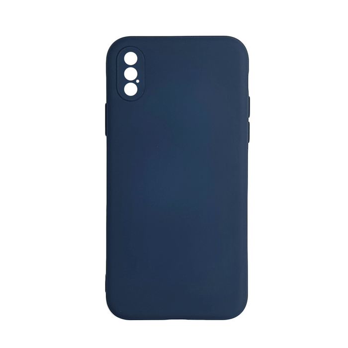 Soft Back Cover For IPhone X / Xs - Color : Dark Blue