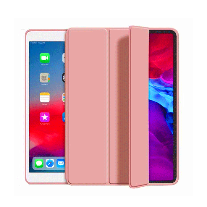 Slim PD Smart Tri-Fold Cover HQ With Pen Case For Lenovo TAB M10 PLUS (+) (3rd Gen) 10.6'' - Color : Rose Gold