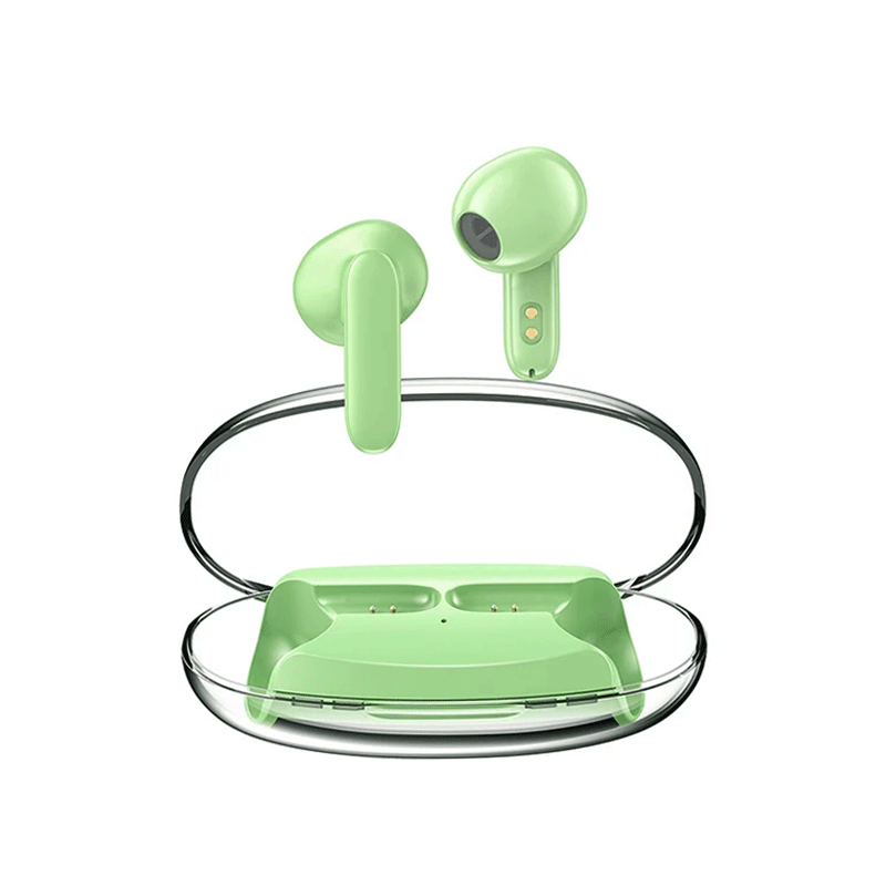 AWEI T85 Bluetooth TWS Earphones Wireless Earbuds With Charging Case Color : Light Green