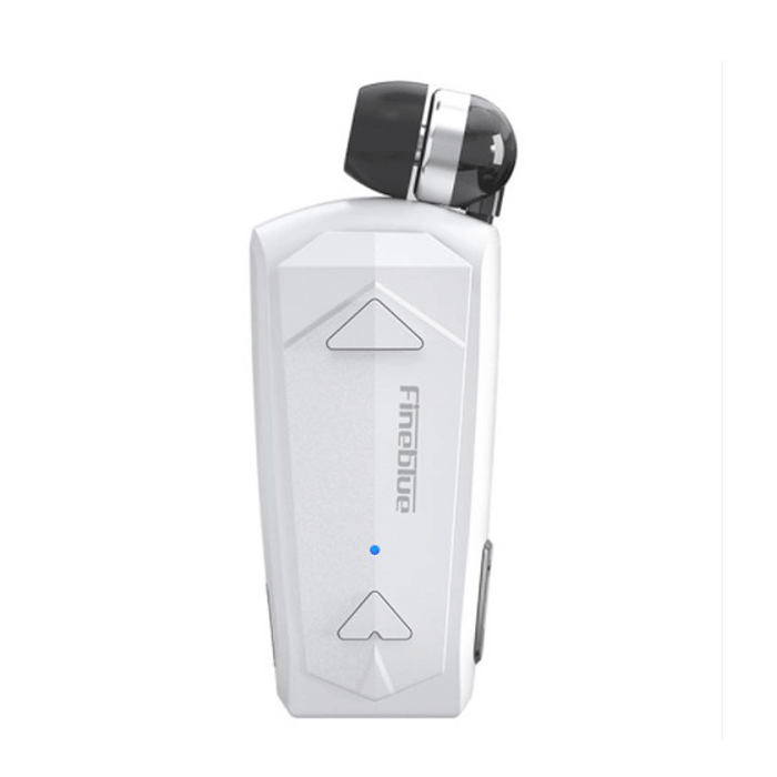 Fineblue F520 In-ear Bluetooth Handsfree Clip-On Earphone - Color: White  