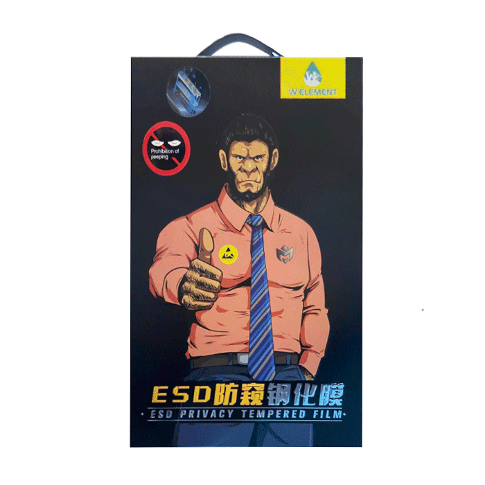 Welement Screen Protector Privacy Tempered Glass For Apple IPhone 13 Pro Max/ 14 PLUS 6.7  - Color: Black