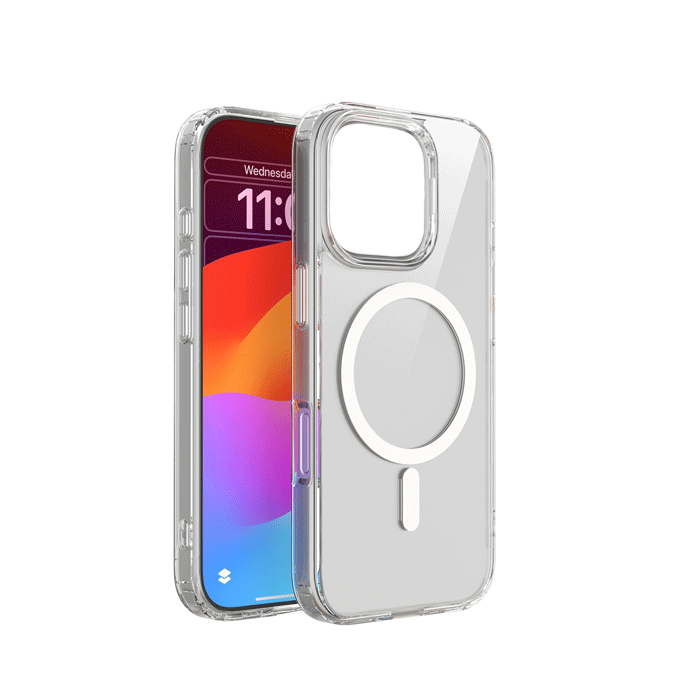 Magsafe Back Cover / Μαγνητική Θήκη Σιλικόνη Για Iphone 16 Pro - Χρώμα : Διάφανο