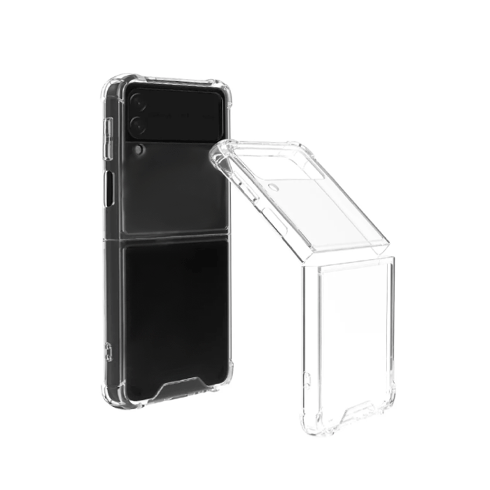 Back Cover Anticaduta For Samsung Galaxy Z Flip 3 - Color : Clear