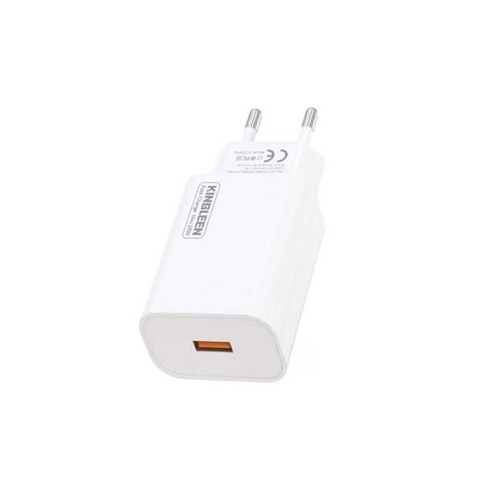 KINGLEEN E51 Φορτιστής κινητού / Mobile Charger 25W με Θύρα USB-A - Χρώμα: Λευκό