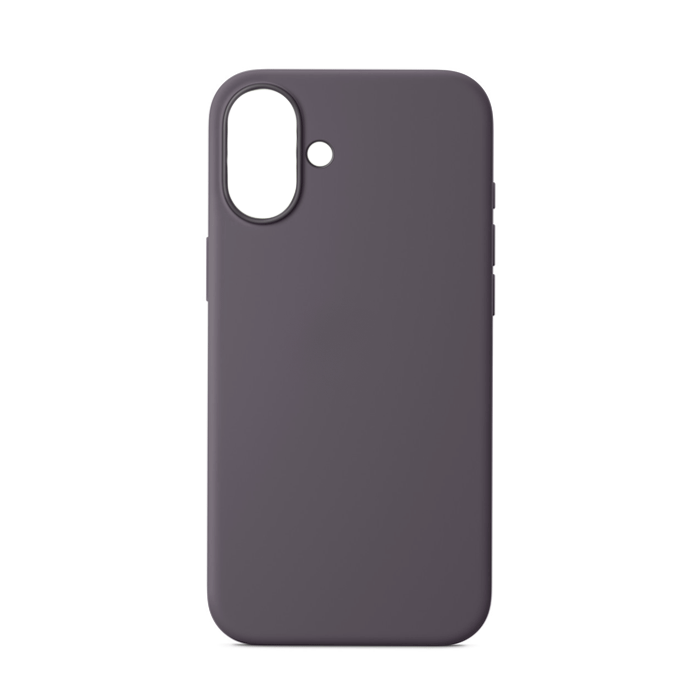 Θήκη Πλάτης Σιλικόνης Soft Back Cover για IPhone 16 - Χρώμα : Σκούρο Γκρι