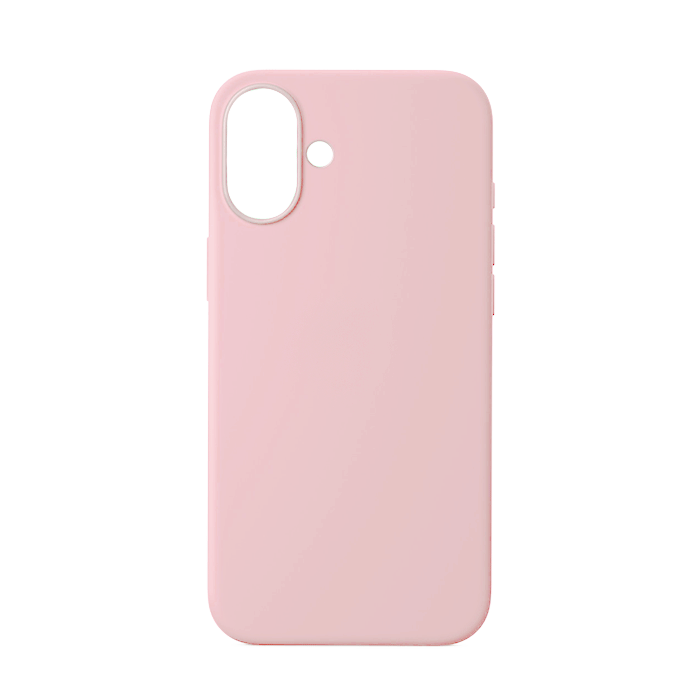 Θήκη Πλάτης Σιλικόνης Soft Back Cover για IPhone 16 - Χρώμα : Ροζ