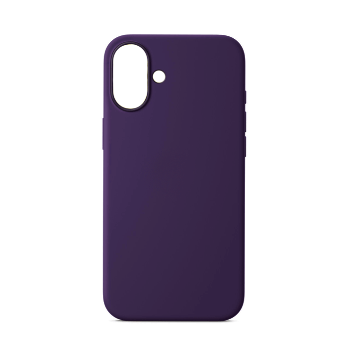 Θήκη Πλάτης Σιλικόνης Soft Back Cover για Iphone 16 - Χρώμα : Μωβ
