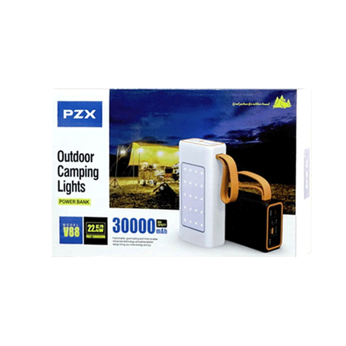 PZX V88 Power Bank 22.5W Fast Charging 30000mAh - Χρώμα: Άσπρο