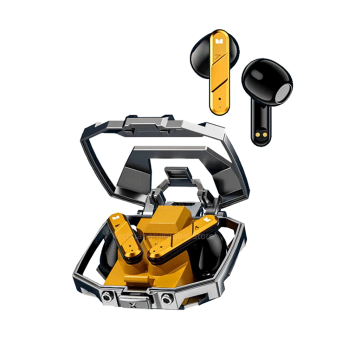 Monster XKT09 TWS Earbud Bluetooth Earphones With Charging Case - Color : Orange